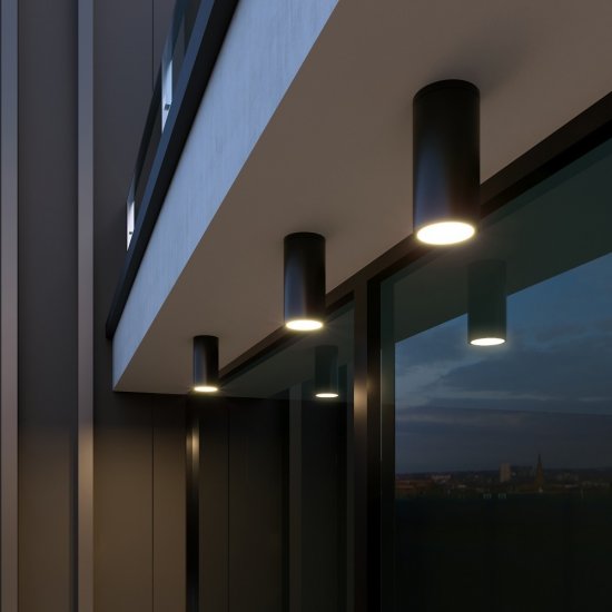 Светильник светодиодный садово-парковый накладной Elektrostandard Light LED черный 110 мм 4000К 4 Вт IP65 (35129/H)