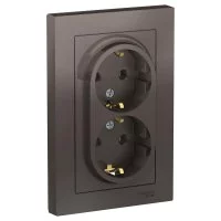 Двухместная розетка Systeme Electric ATLAS DESIGN