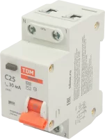 Дифференциальный автомат Tdm Electric АВДТ-32 1P N C25 A 30 мА 4.5 кА AC SQ0202-0505