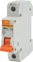 Автоматический выключатель TDM Electric ВА47-29 1P C16 А 4.5 кА SQ0206-0074