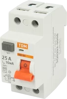 УЗО Tdm Electric ВД1-63 2P 25 A 10 мА 4.5 кА AC SQ0203-0075