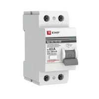 УЗО EKF PROxima ВД-100 2P 63 A 300 мА 4.5 кА AC elcb-2-63-300-em-pro