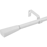 Карниз однорядный раздвижной Inspire Грани d16/19 мм 160-300 см металл цвет белый