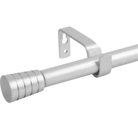Карниз однорядный раздвижной Inspire Pommel 160-300 см металл цвет серебро