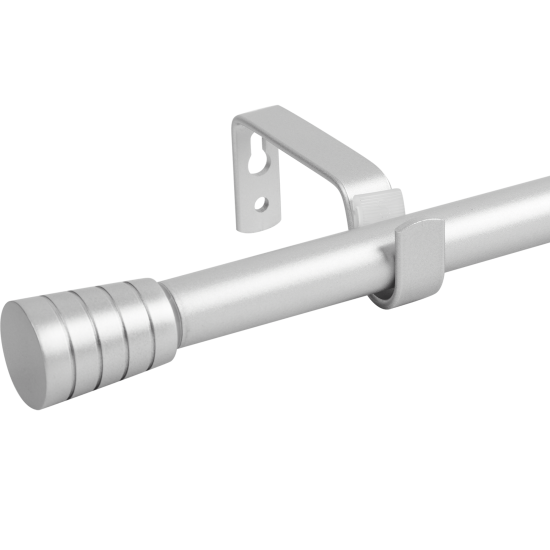 Карниз однорядный раздвижной Pommel 160-300 см металл цвет серебро