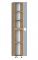 Пенал для ванной Рондо напольный 180x30 см цвет белый