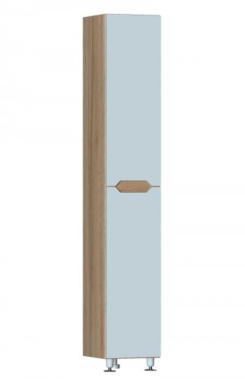 Пенал для ванной Рондо напольный 180x30 см цвет белый