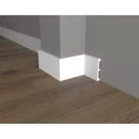 Ударопрочный влагостойкий напольный плинтус под покраску Decor-Dizayn DD709
