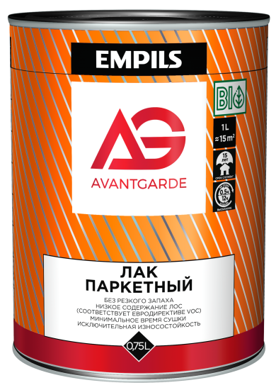 Лак паркетный AvantGarde глянцевый бесцветный 0.75 л