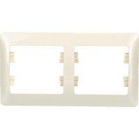 Горизонтальная двухместная рамка Systeme Electric GLOSSA