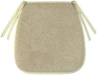 Галета для стула Linen Way Цитус 38/27x40x3 см цвет бежевый