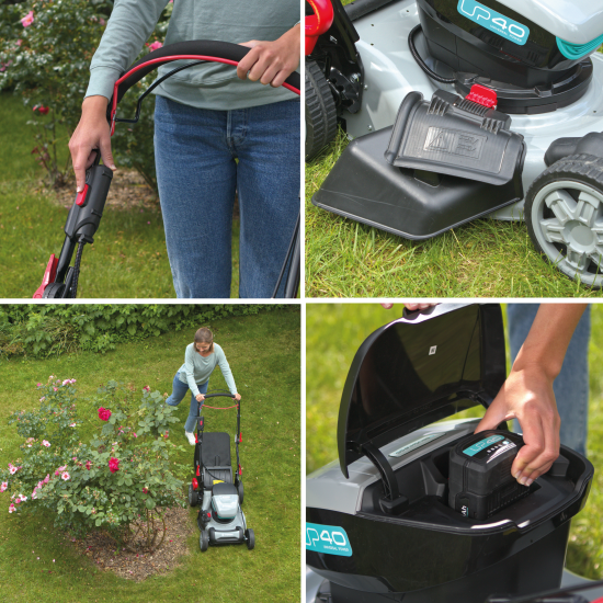 Газонокосилка аккумуляторная бесщеточная самоходная Sterwins UP 40 В 46 см 1x5 Ач АКБ и ЗУ входит в комплект