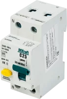 Дифференциальный автомат Dekraft 1P N C25 A 30 мА 6 кА AC 16231DEK