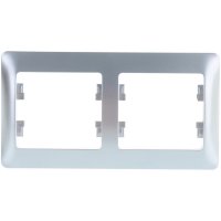 Горизонтальная двухпостовая рамка Systeme Electric GLOSSA