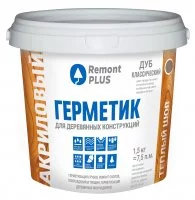 Герметик акриловый Remont PLUS для деревянных конструкций дуб классический 900 мл
