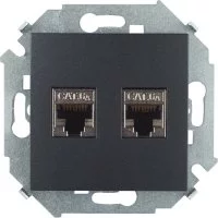 Компьютерная двойная розетка Simon 1591564-038