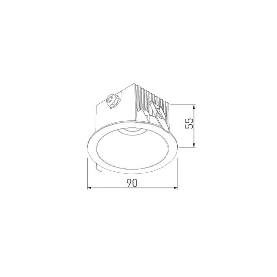 Светильник светодиодный садово-парковый Elektrostandard Light LED 3004 черный 55 мм 4000К 10 Вт IP65 (35159/U)