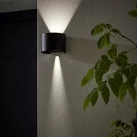 Светильник уличный светодиодный Inspire Roxb 6 Вт IP54 круг цвет черный накладной нейтральный белый свет