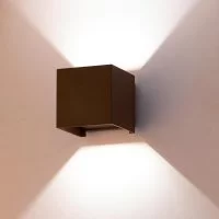 Светильник уличный светодиодный Inspire Roxb 6 Вт IP54 квадрат цвет коричневый накладной нейтральный белый свет