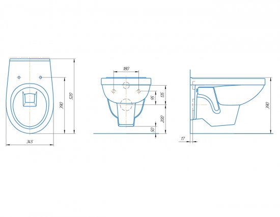 Унитаз подвесной Rosa Рио Люкс с сиденьем микролифт