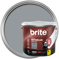 Эмаль для пола Brite Betoplus полуматовая цвет серебристо-серый 1.9 кг