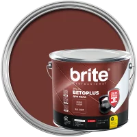 Эмаль для пола Brite Betoplus полуматовая цвет оксидно-красный 1.9 кг