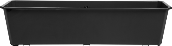 Ящик балконный Idi land 60x17x15 см пластик цвет тёмно-серый