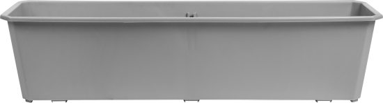 Ящик балконный Idi land 60x17x15 см пластик цвет светло-серый