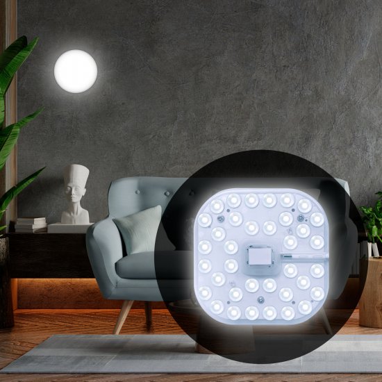 Модуль светодиодный Apeyron квадратный 230В 16Вт 1440Лм нейтральный белый свет