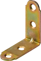 Уголок мебельный KWZ 40x40x17x1.5 желтый цинк