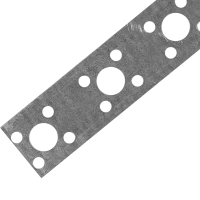 Перфорированная лента прямая LP 20x0.5 5 м оцинкованная сталь цвет серебро