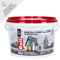 Краска-грунт армированная по OSB Dali матовая цвет белый База А 3 кг