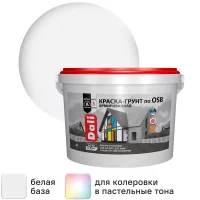 Краска-грунт армированная по OSB Dali матовая цвет белый База А 3 кг