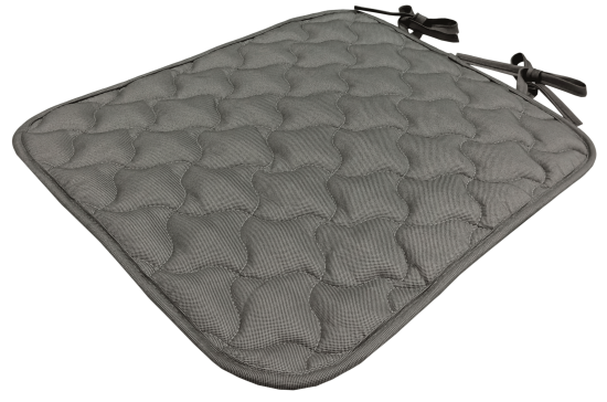 Галета на сиденье Linen Way 38-35x38x2 см цвет серый