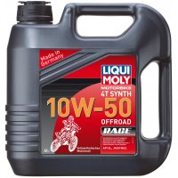 Синтетическое моторное масло 4T для четырехтактных мотоциклов LIQUI MOLY Motorbike 4T Synth Offroad Race10W-50SL;JASO