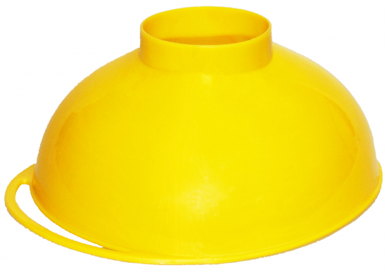 Воронка большая ø20 см пластик желтый