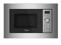 Микроволновая печь Midea AG820BJU-SS встраиваемая 20 л 34.4x59.5x38.8 см механическое управление цвет нержавеющая сталь
