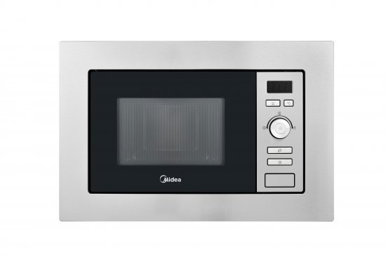 Микроволновая печь Midea AG820BJU-SS встраиваемая 20 л 34.4x59.5x38.8 см механическое управление цвет нержавеющая сталь