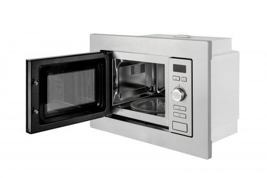 Микроволновая печь Midea AG820BJU-SS встраиваемая 20 л 34.4x59.5x38.8 см механическое управление цвет нержавеющая сталь