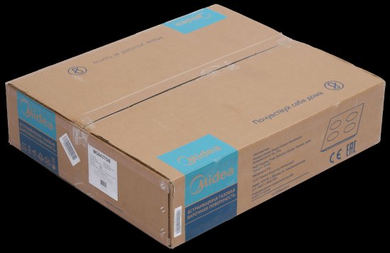 Газовая варочная панель Midea MG643TGB 60 см 4 конфорки цвет черный