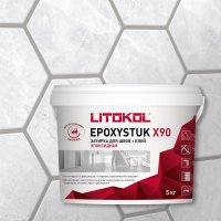 Эпоксидная затирочная смесь LITOKOL EPOXYSTUK X90 C.30 GRIGIO PERLA