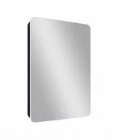 Шкаф зеркальный подвесной Perfect с подсветкой 56x85 см цвет черный