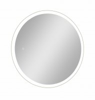 Шкаф зеркальный подвесной Time с подсветкой 70x70 см цвет белый
