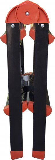 Стремянка-табурет стальная Zalger 2 ступени 9901-02, двухсторонняя, максимальная нагрузка 120 кг