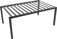 Вставка 33x21x14 см в полку металл цвет серый