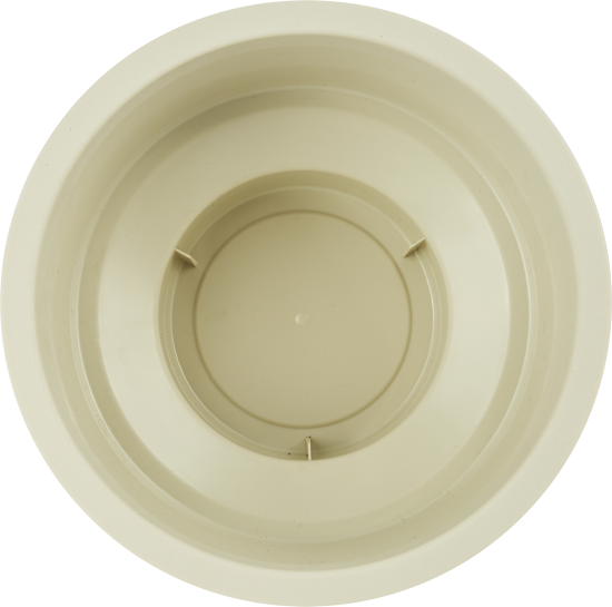 Кашпо для цветов Idea Флориан ø25 h19 см v4.2 л пластик белый ротанг