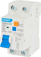 Дифференциальный автомат CHINT NXBLE-63Y 1P N C25 A 30 мА 4.5 кА AC