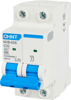 Автоматический выключатель CHINT NXB-63S 2P C32 А 4.5 кА