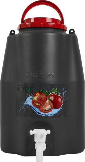 Дачный умывальник Radivas 23.7x17.5x36.7 см 10 л цвет серый