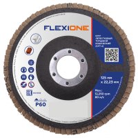 Круг лепестковый торцевой конический КЛТ2 Flexione Р60 125x22.2 мм